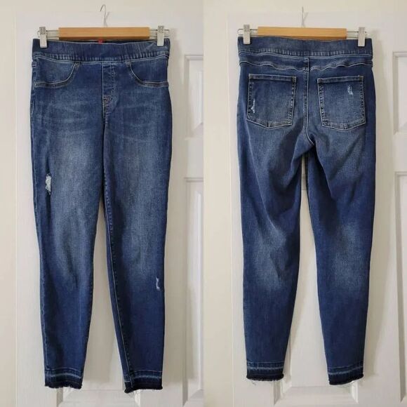 SPANX DISTRESSED SKINNY JEANS 20203Q Small - Picture 2 of 9